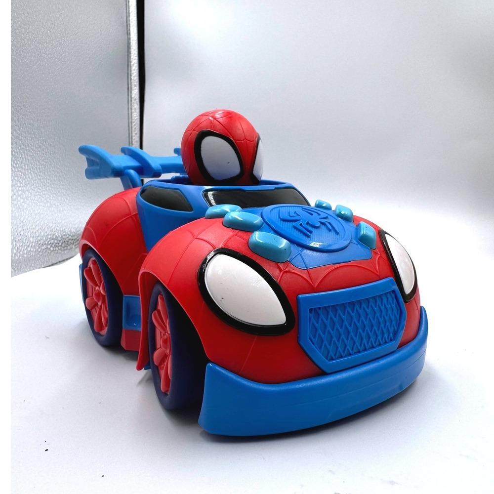 Marvel Spidey and His Amazing Friends Webbed Wheelie Toy Car Spider-Man Jazwares